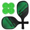 Pickleball Rackets Set Pickleball Paddle Set of 2 Rackets and 4 Pickleballs Balls Pickleball Racquet with Balls Sports Accessory