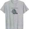 Richiedo Maglietta Procione Snack Umorismo Divertente Animale Carino Stampa Design Y2k T-shirt Outfit Grafico Manica Corta Camicette Novità Regalo