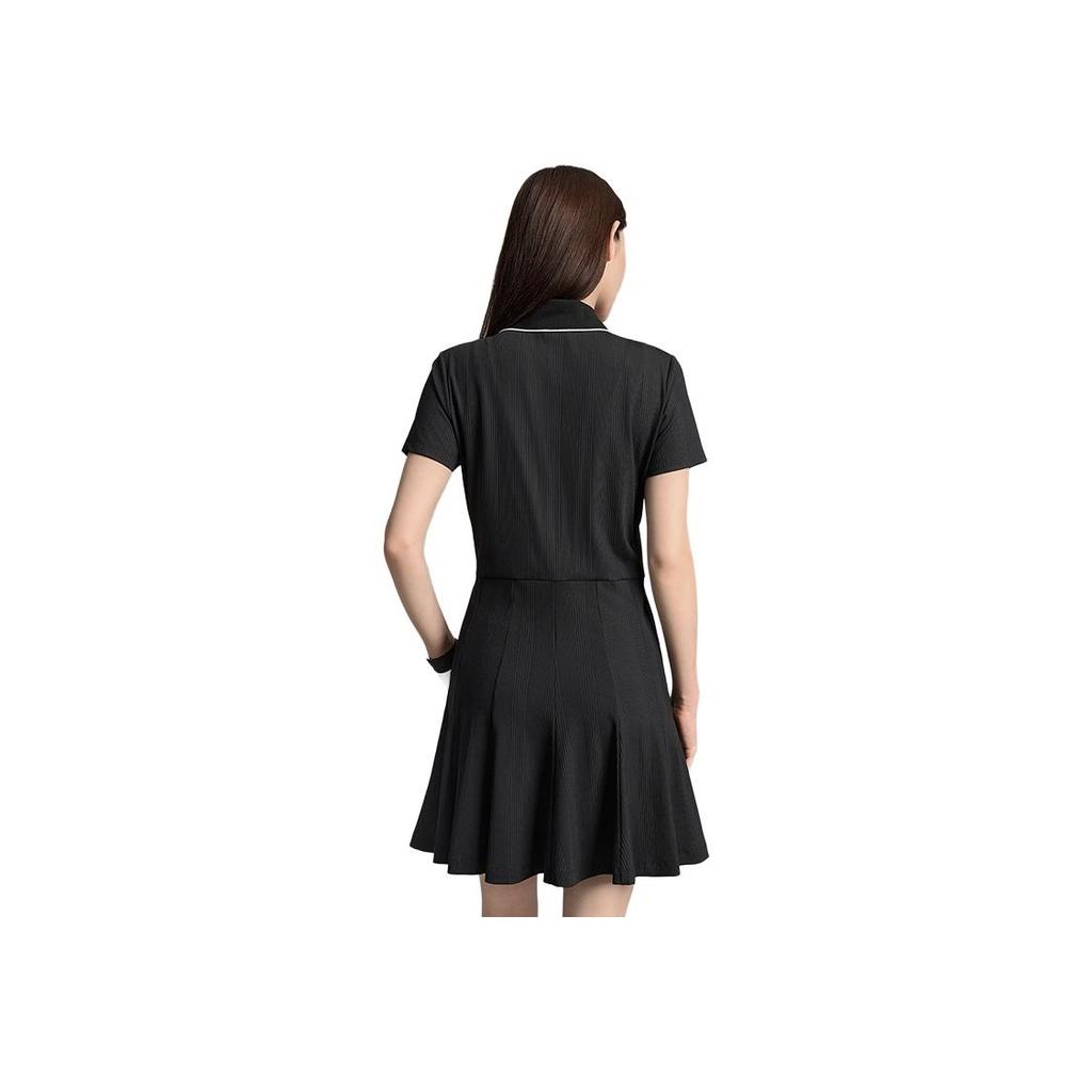 FILA Golf Series Sports Sun Protection Comfortable Versatile Short Sleeve Dress Women Dresses A11W535302F-BK
