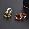 Magnetic Red Copper Open Ring for Couples - Therapeutic Energy Jewelry for Men and Women