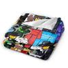 Verlassener Charakter Flanelldecke Winter Warm Weich Überwurfdecke für Kinder Heimdeko Druck Tagesdecke Sofa Bettbezug