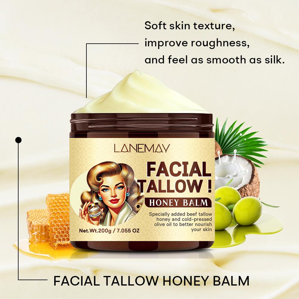 200g Tallow Honey Moisturizer. Made For Dry Skin. Long-lasting Moisturizing For Skin. Non-greasy Suitable For Daily Life