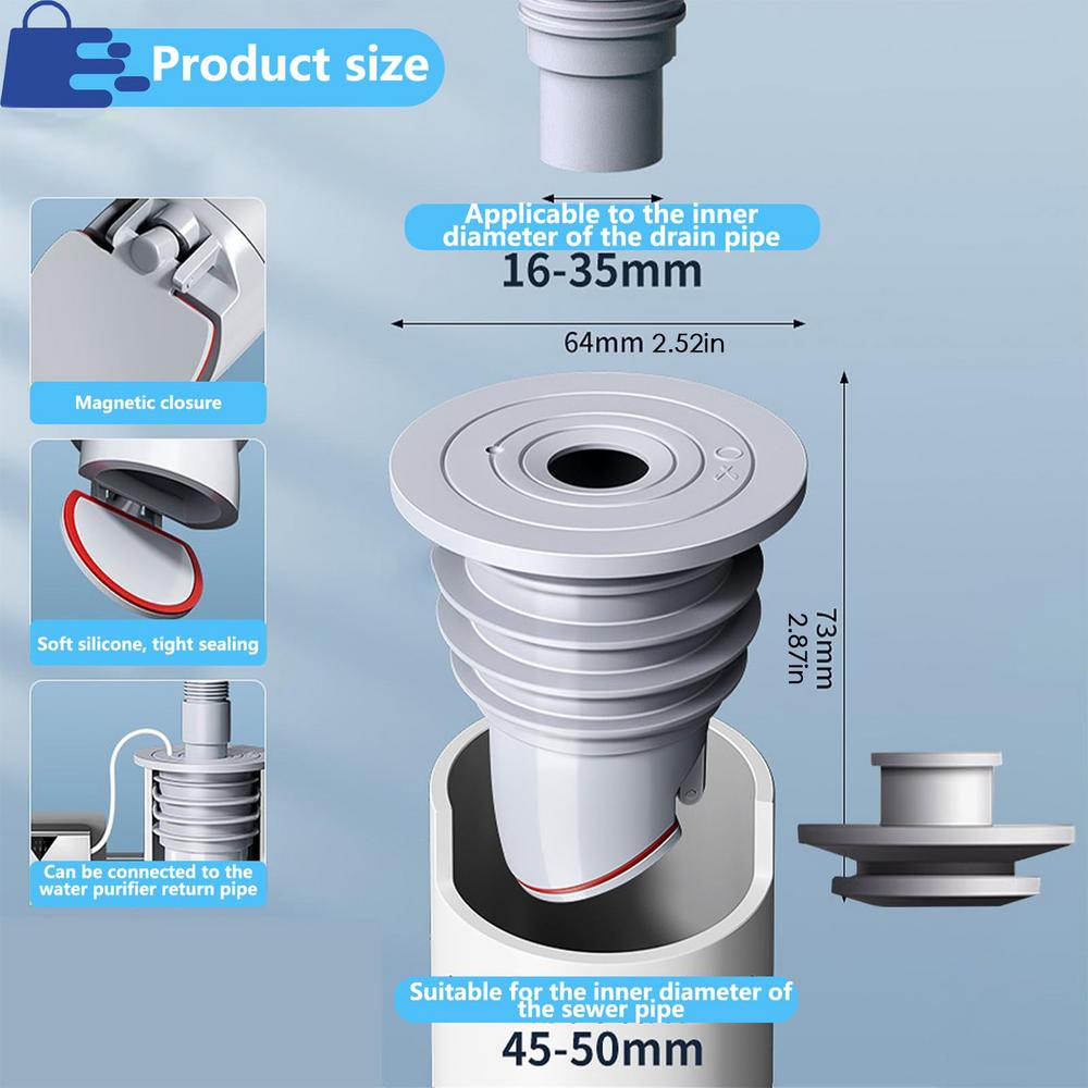 Washing Machine Hose Sealer Sealing Cover Drain Plug For Sewer Pipe Floor Drain Backflow Preventer Washer drain pipe seal