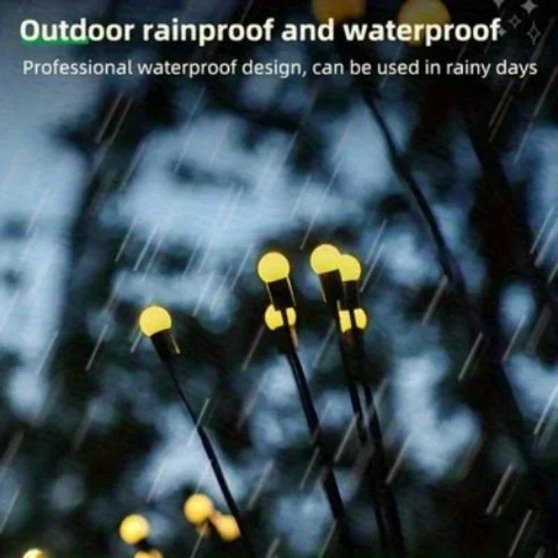 Outdoor solar powered firefly garden lights for Christmas, Halloween, New Year, outdoor courtyard decoration, and festive atmosphere at night