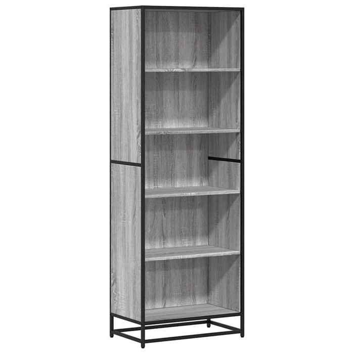 VidaXL Bibliothèque sonoma gris 60x35x170,5 cm bois d'ingénierie, étagère à livres, porte-livres, support à livres, armoire 3300853