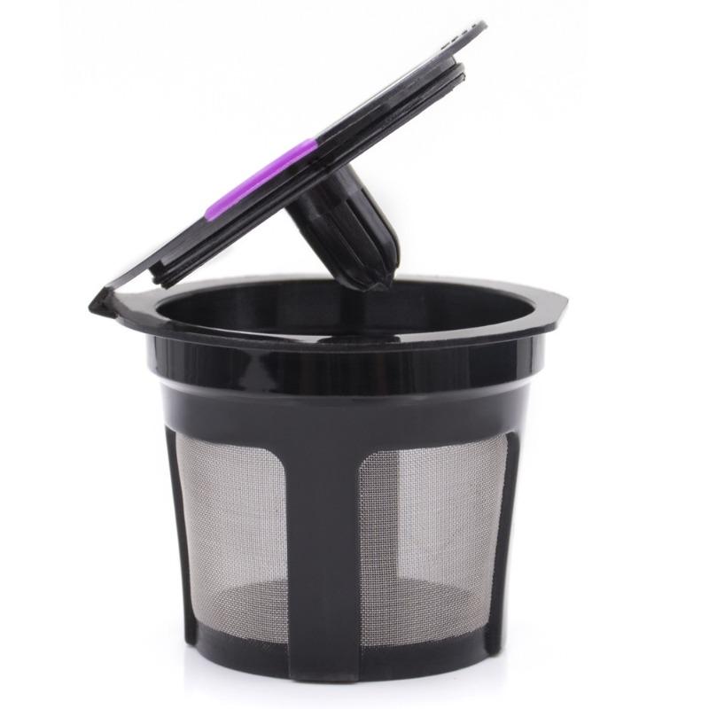 Reusable Refillable Coffee Capsule Filter Cup Kit Compatible with K Cup Mini Plus, Reusable K CUP Coffee Filter Coffeeware