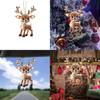 Christmas Reindeer Car Mirror Pendant With Acrylic Material For Home Decor