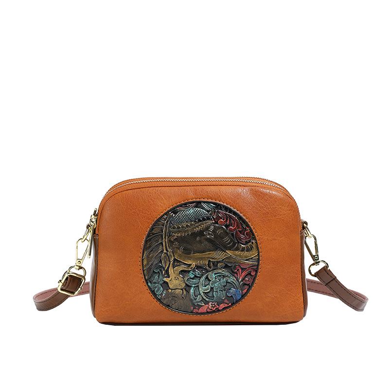 2025 Autumn Retro Minimalist Chinese-Style Handbag: Women's Trendy Small Square Crossbody Bag