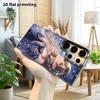 Phone Case: 2D Flat Samsung Galaxy A34 A35 M05 M06 S20 S22 S21 FE Plus 5G Protective Case, Couple Style, Girl Under the Moon, Christmas and Halloween 