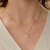 Elegant Fairy-Style Butterfly Necklace: Luxury Clavicle Chain, High-End Design, Versatile for Women