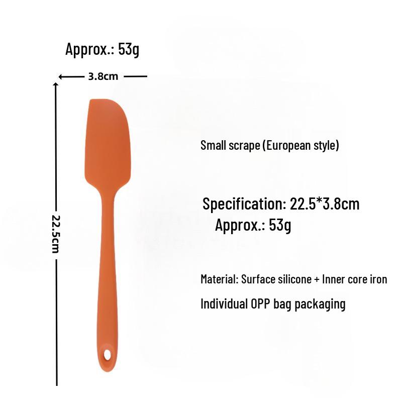 Silicone Spatula Set: Heat-Resistant, One-Piece Scrapers for Mixing & Baking (Small & Large Sizes)