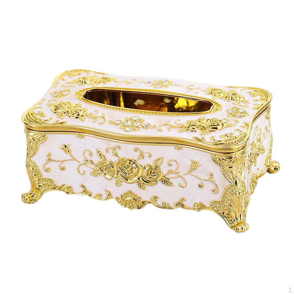 Creative European Square Rectangular Tissue Box Decorative Cover Bathroom Holder Car Office