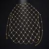 Vintage Pearl Hair Net Head Chain for Women Elegant Gold Color Mesh Headpiece Unique Gatsby Party Hair Jewelry Gift