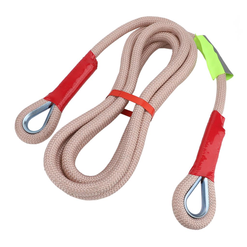 Tow Rope 8818lbs Break Strength Polyester Recovery Rope with 2 Shackles for Full Size Car Large SUV Off Road Vehicles