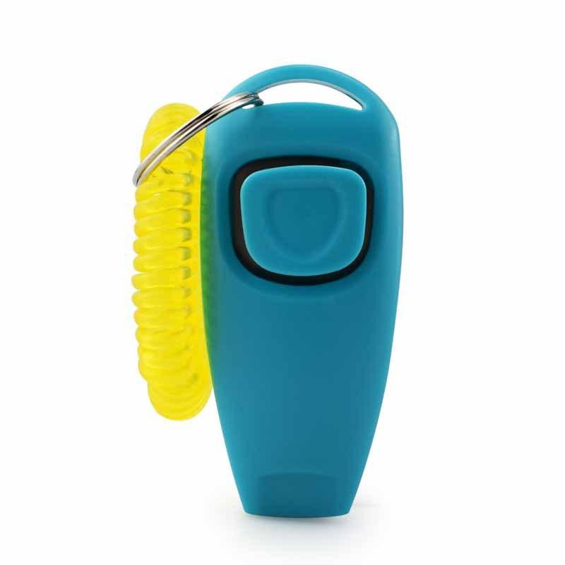 2 in 1 Training Clicker Pet Clicker Dog Clicker Training Whistle Answer Card Pet Dog Trainer Assistive Key GXLYP04