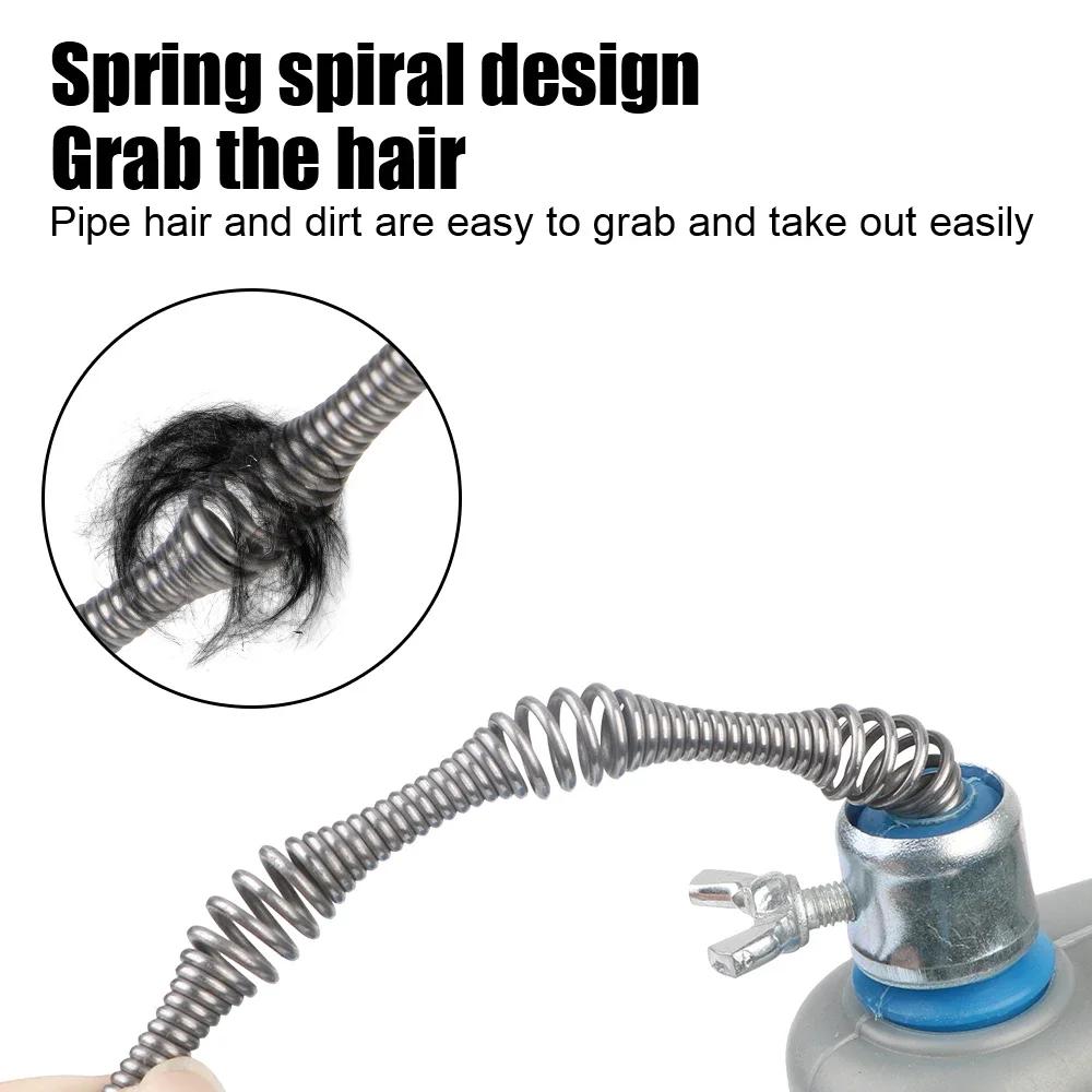 Toilettenwaschbecken Abflussreiniger Kanalrohr Pümpel Bagger 5/7/10 Meter Handheld Ausziehbar Badezimmer Küche Reinigungswerkzeuge