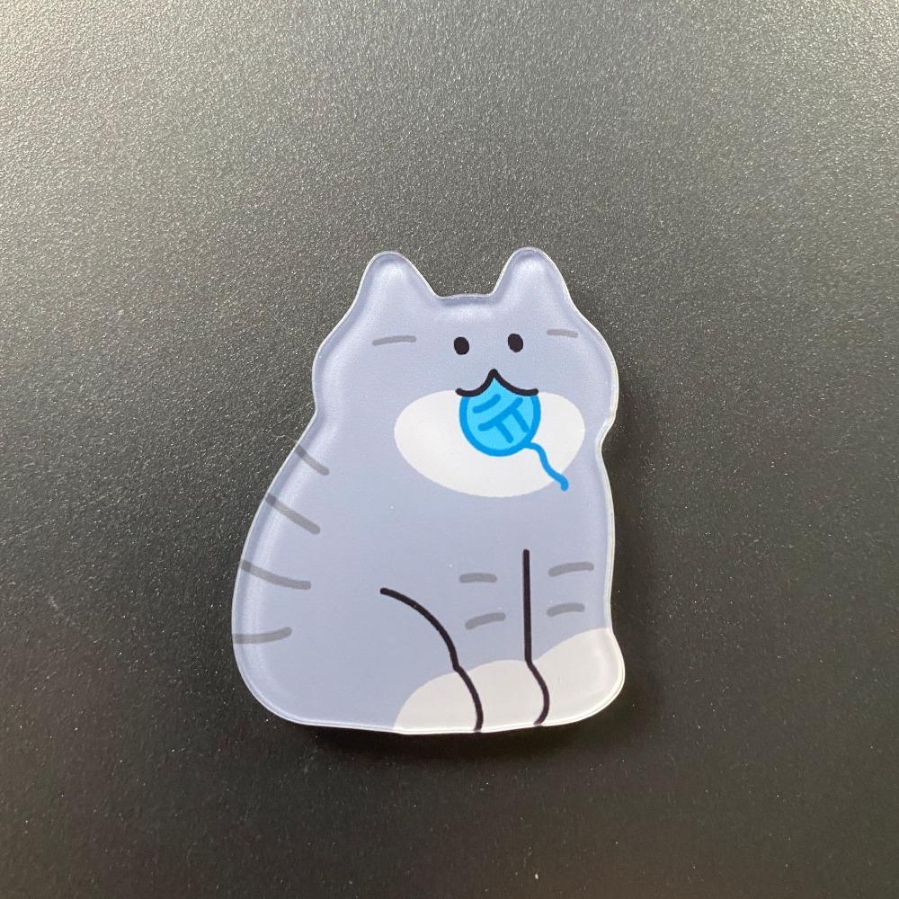 5pcs Cute Cat Refrigerator Magnets Cartoon Fridge Blackboard Whiteboard Photo Message Magnets Decorative