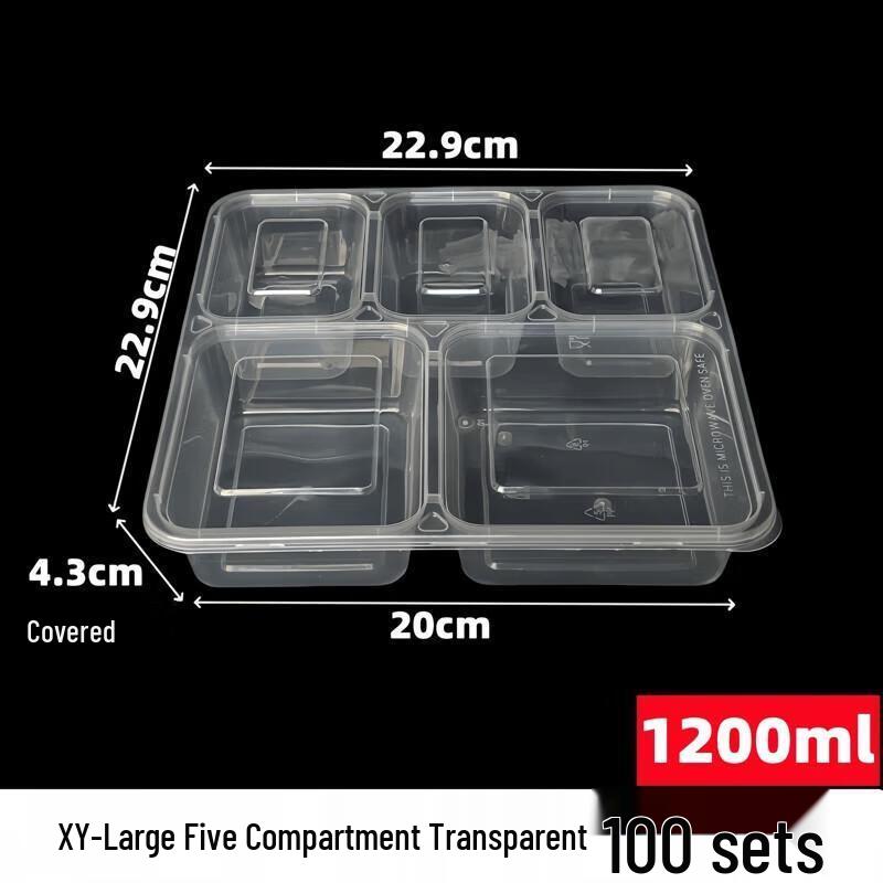 

Disposable Multi-Compartment Meal Boxes