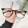 New Square Frame Retro Glasses Imitation Wood Grain Legs Fashionable Reader Style 8376