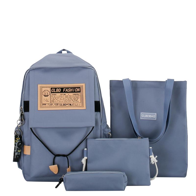 Primary School Students' Backpacks for Grades 4-5-6 Girls' Junior High School Tutoring Canvas Backpacks Middle School Students' Backpacks