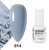 GELPOLISH Nail Art Set: Base, Top Coat, Transparent & White Gel Polishes