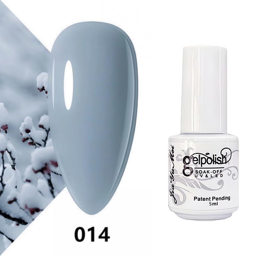 GELPOLISH Nail Art Set: Base, Top Coat, Transparent & White Gel Polishes