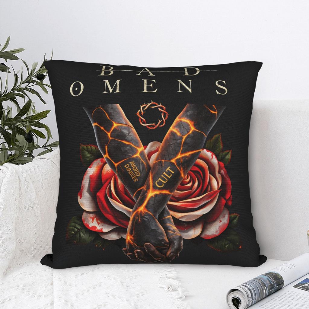 Bads Omensss Do You Feel Love Tour Pillow Cover Graphic Cushion Cover Novelty Pillow Case For Wedding Party Home Decor