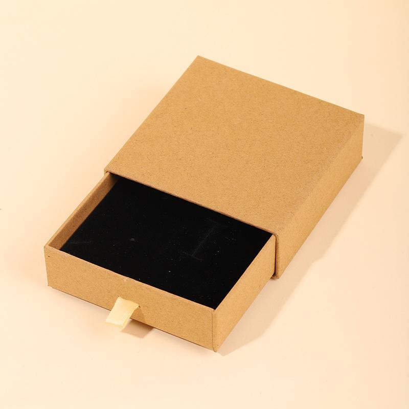 Straight Hair Creative Jewelry Heaven and Earth Cover Gift Box Necklace Bracelet Jewelry Packaging Box Pull-out Pearlescent Gift Box