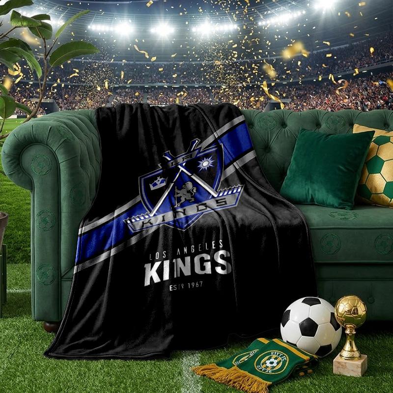 Los Angeles Eishockey Decken Flanelldecken Plüsch für Sofa Bett Geschenke für Männer Frauen Reise Picknickdecke Weihnachtsgeschenke für Fans