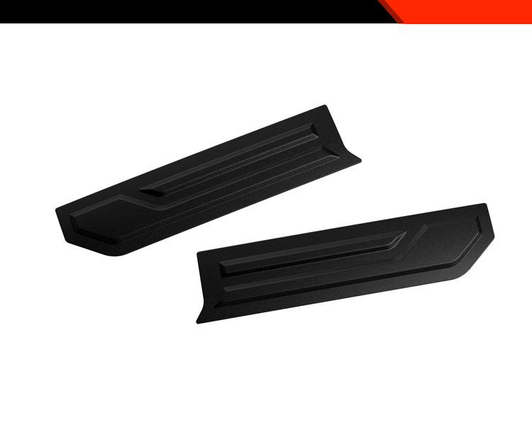 Fits 26 Toyota Hilux models: Modified Rear Tailgate Bowl Handle Trim Strips.