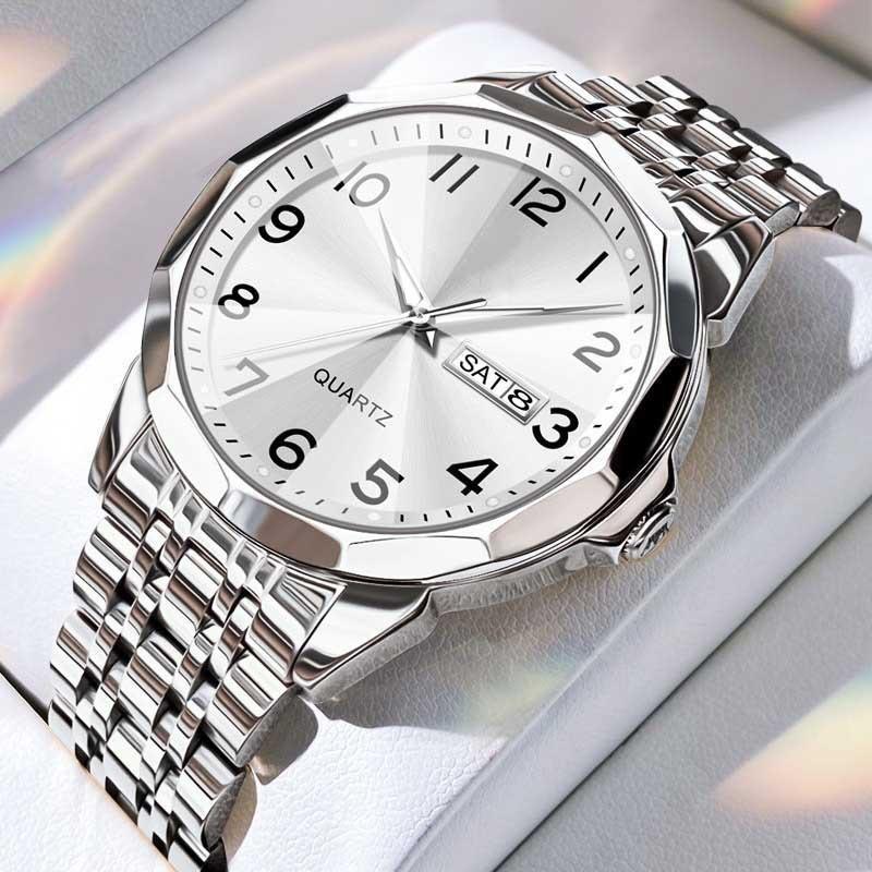 New Business Men's Watch Double Calendar High-end Quartz Men's Watch Fashion Multi-function Watch Non-mechanical Watch