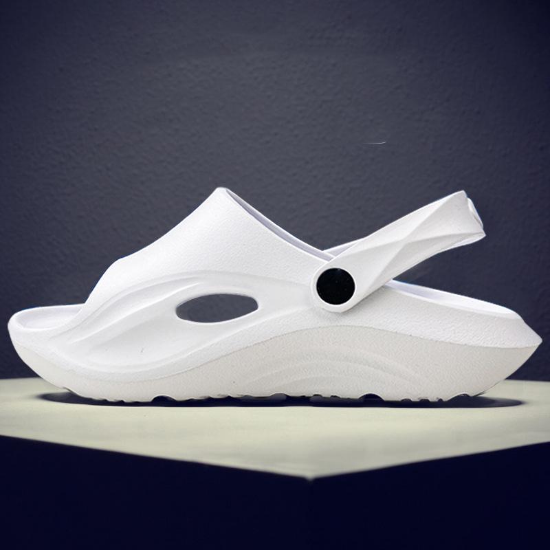 Fashion Crestar Men's New Platform Slippers Summer Fashion Thick Sole EVA Beach Shoes With Arch Support Soft Insole Unisex House Sandals