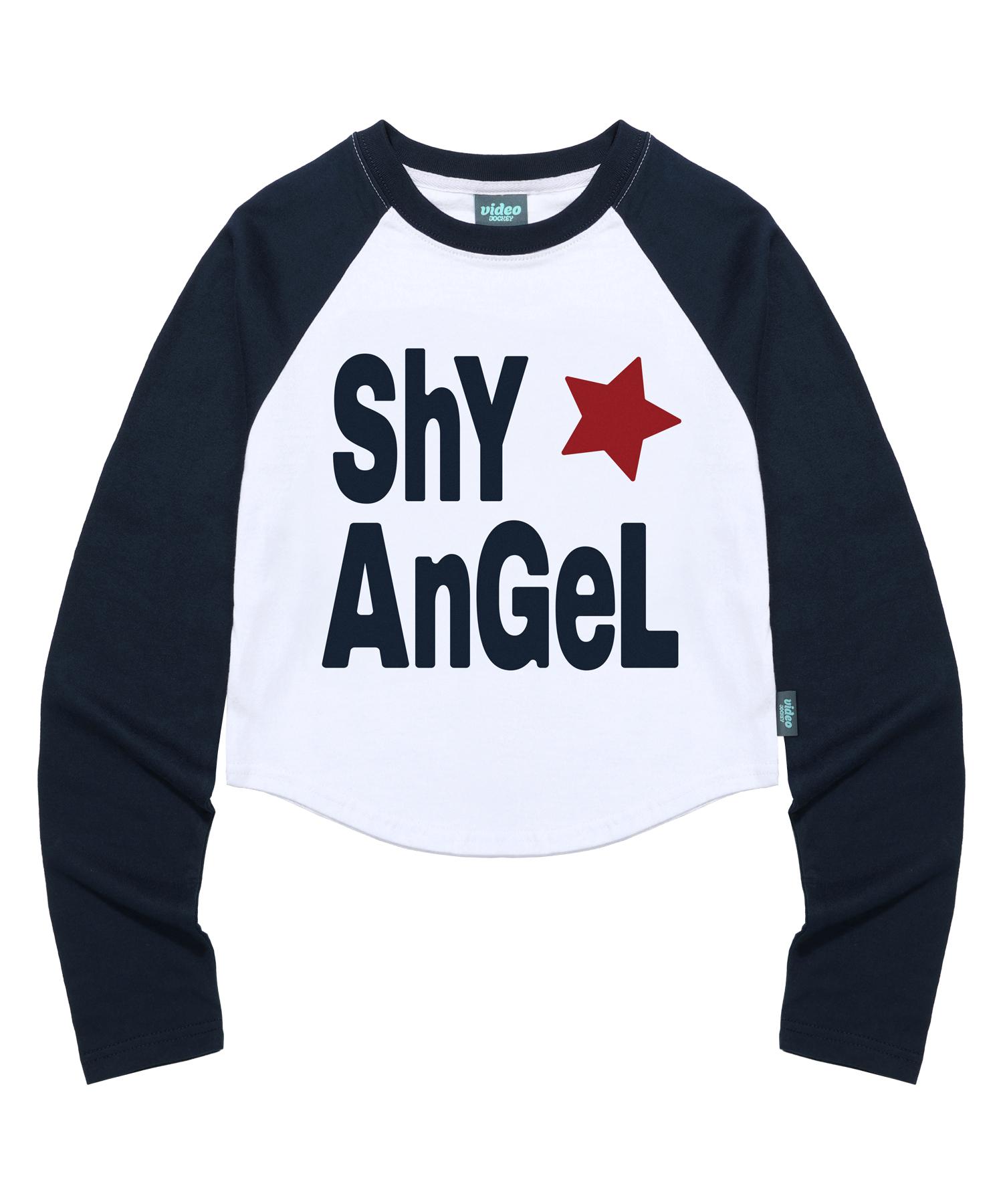 Video Jaki Shy Angel Crop Raglan Ls T-Shirt [Navy] Navy/Navy