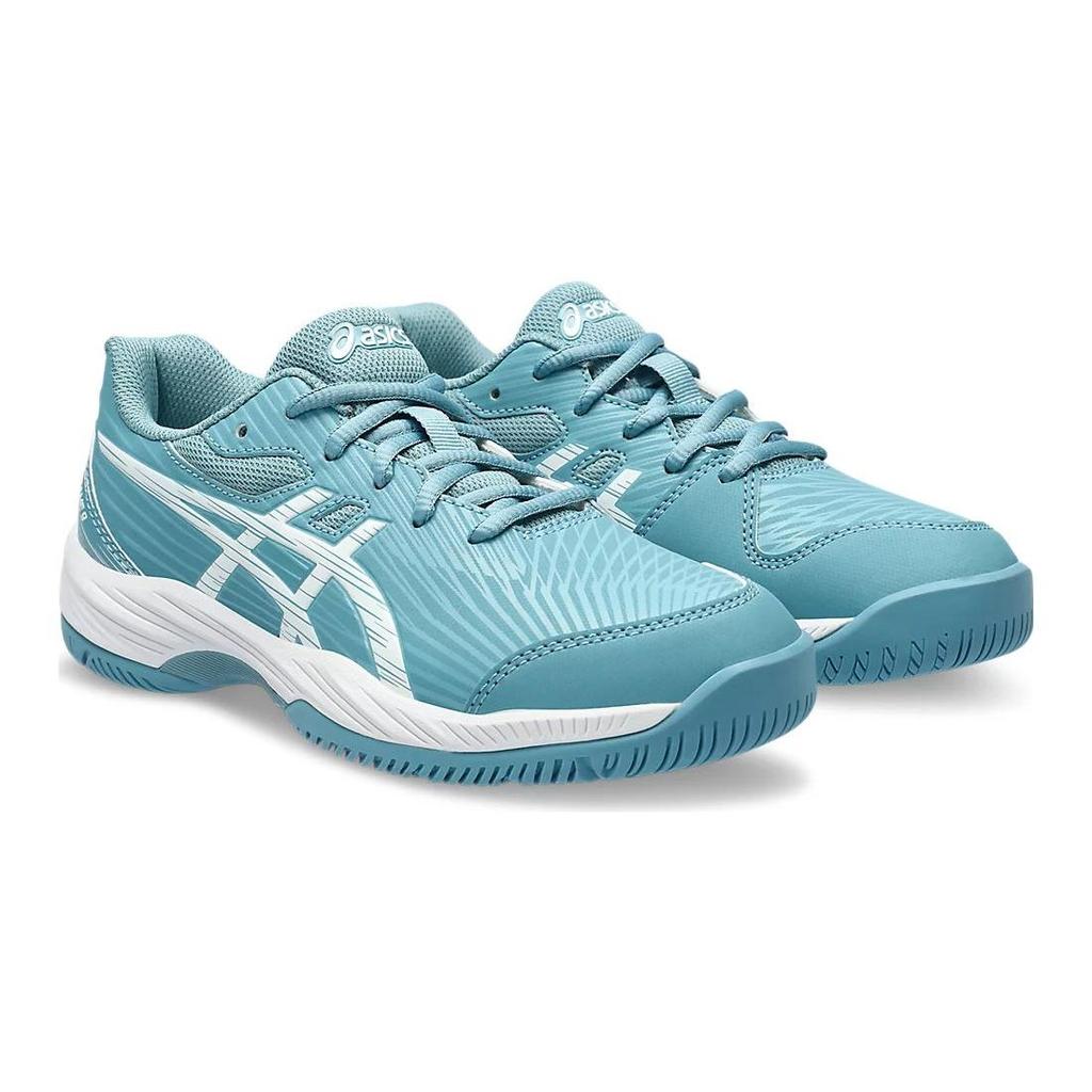 ASICS Gel Game 9 GS Gris Blue Kids Sneakers White 1044A052-402
