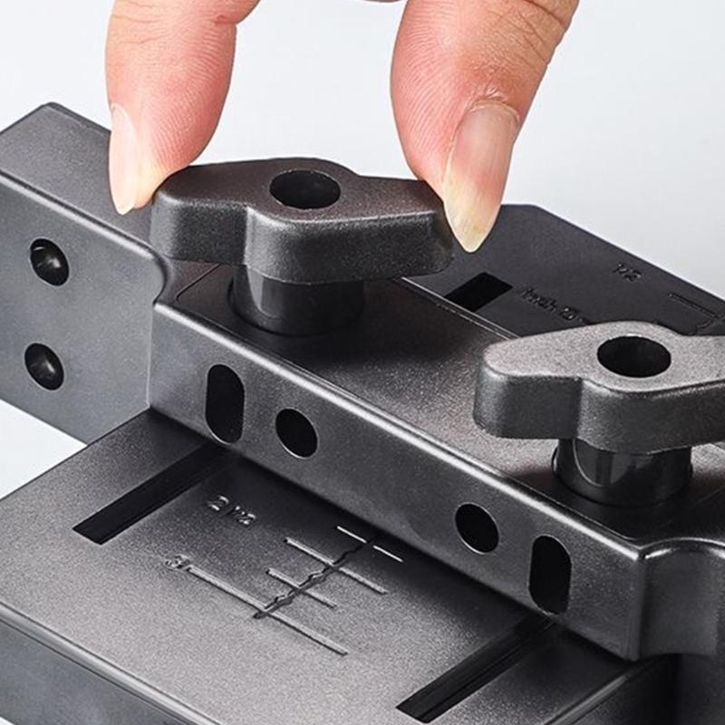 Cabinet Door Installation Mounting Jigs Aid Tool, Adjustable Punch Locators Drill Templates for Precisions Alignment