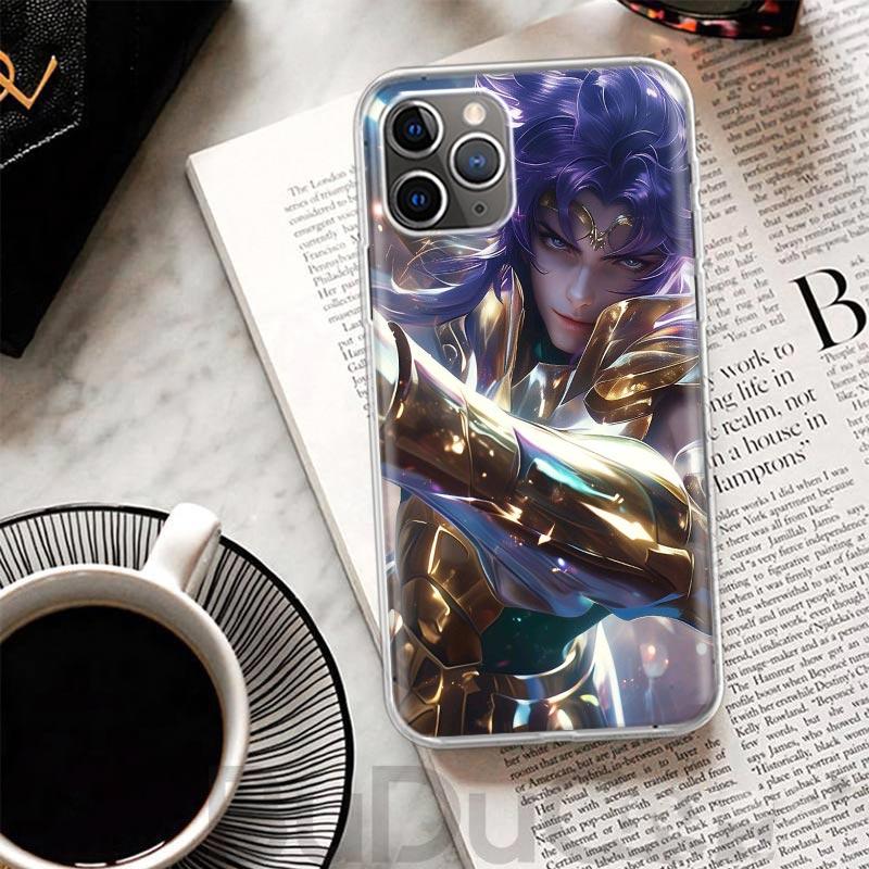 Saint Seiya Cool Cover For iPhone 17 Air 16 16E 15 Pro Max 14 Plus 13 Mini Phone Case 12 11 7 8 SE Customized Print Shell 16 15