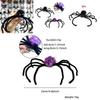 Spider Hair Clips For Halloween Black Purple Large Spider Claw Clips For Thick Thin Hair Decorations