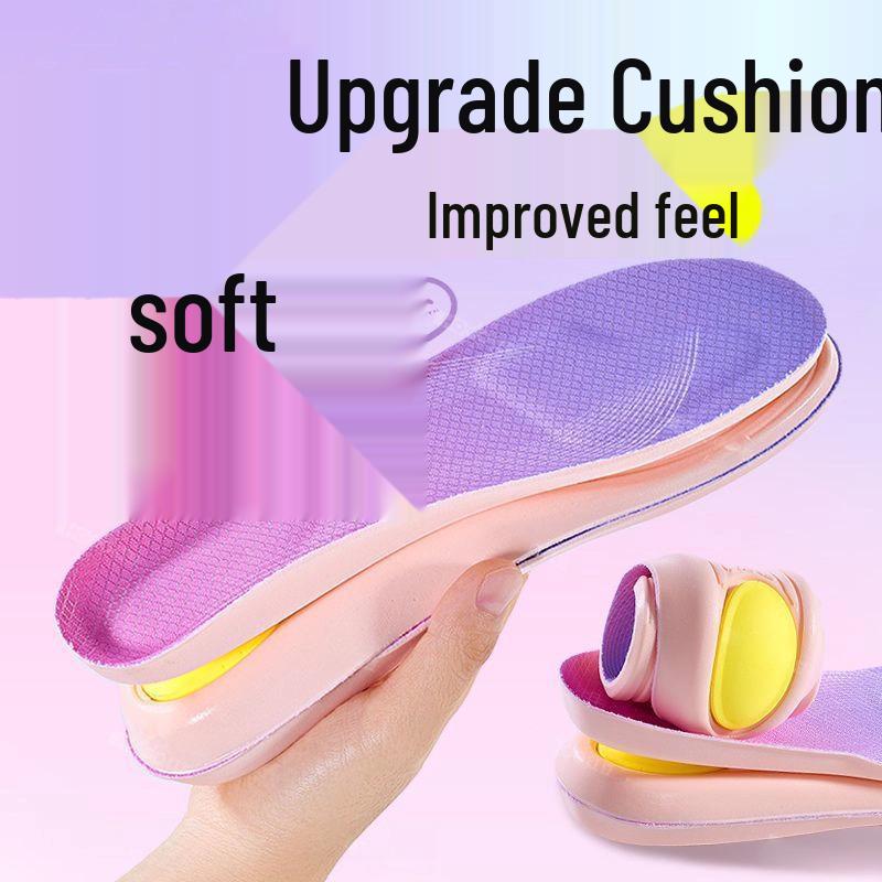 Ultra-Soft Breathable Insoles with Arch Support & Thick Sole for Autumn/Winter Comfort During Extended Standing or Running