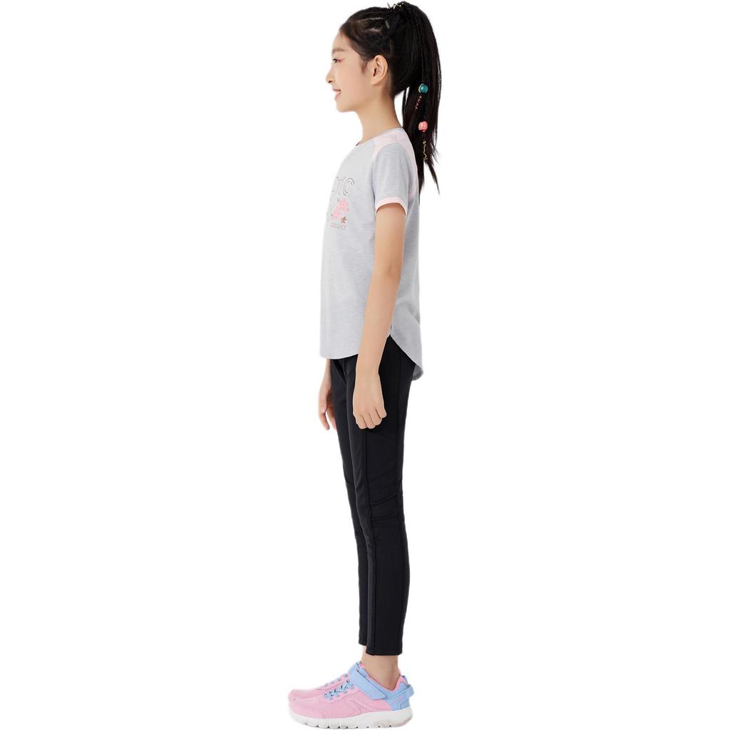 DECATHLON S500 Breathable High Waist Fitted Trousers Black for Kids