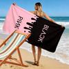 BlackPink Print Beach Towel, Large Soft Quick Dry Towel for Beach Camping Swimming