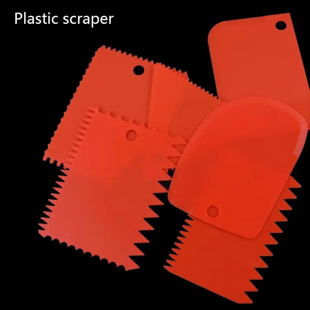 Pottery Plastic Scraper Tools Cake Pastry Clay Sculpture Tooth Shape Pottery Clay Sculpture Carving Tool DIY Clay Texture Scrape