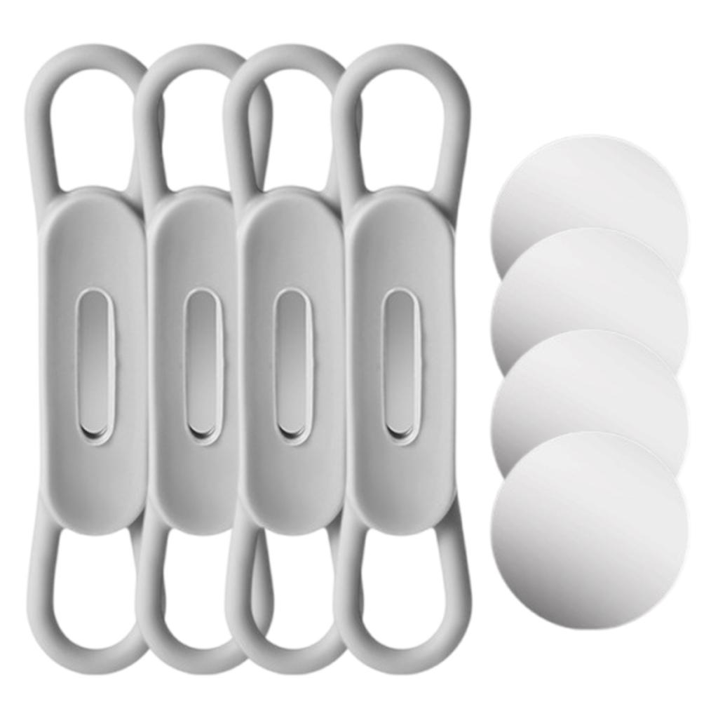 4Pcs Magnetic Pen Holder for Desk Refrigerator Whiteboards Silicone Pen Holder for Desk Desk Marker Organiser Holder