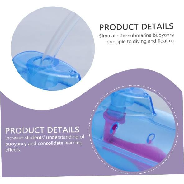 Vaguelly 3 шт. Оборудование для демонстрации плавучести Демонстратор принципа плавучести объектов Модель Демонстратор принципа плавучести Экспериментальный