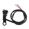 Green Momentary Open Switch for Motorcycle Horns with Reflective Bracket