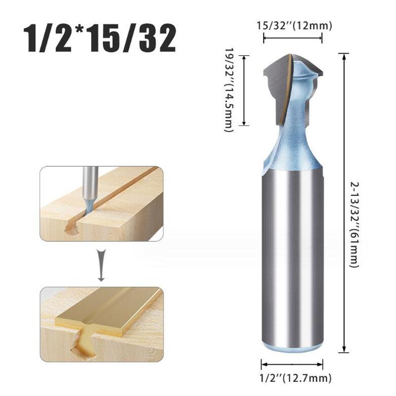 1/2inch 12mm Shank Woodworking Slotting Cutter Woodworking Milling Cutter Straightener Rod Slot Router bit