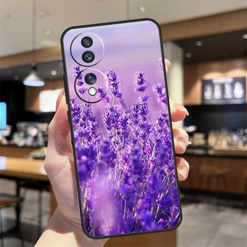 Lavender Purple Flowers Case For Honor Magic 8 6 7 Pro Honor Win RT X8b X8c X9a X9b X9c X9d 70 90 200 400 Lite Cover
