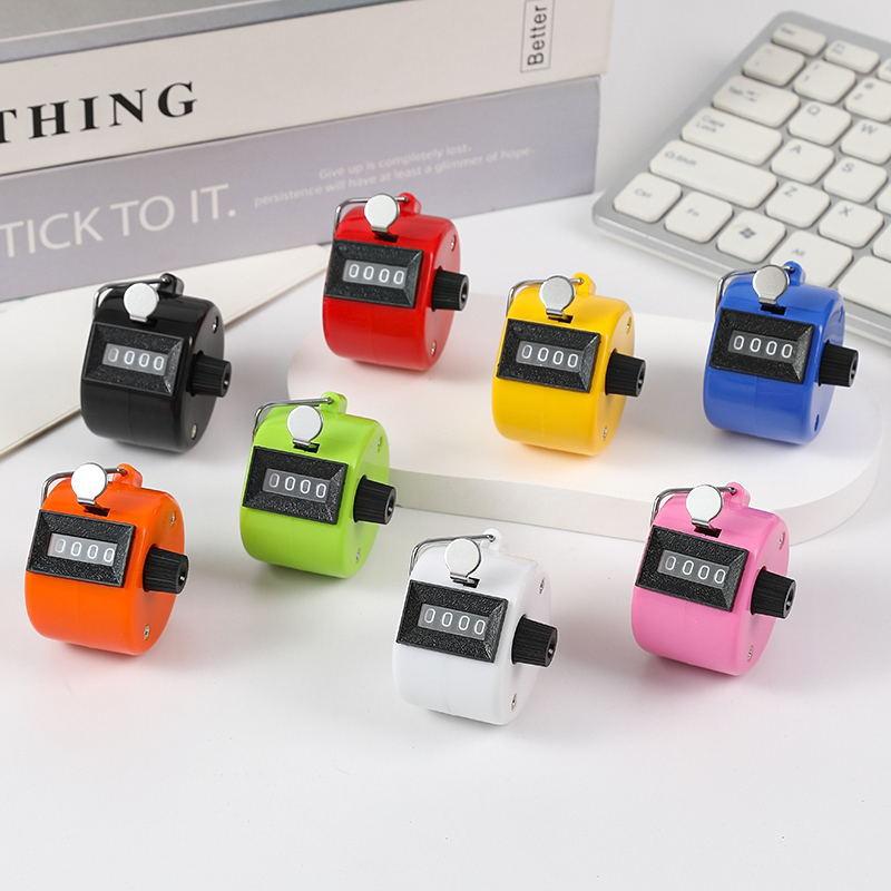 1PC Handheld 4-Digit Mechanical Manual Tally Counter Digital Palm Clicker for Business And Office Use Number Counting Tool