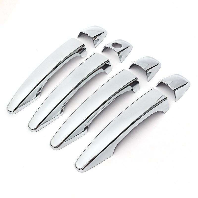 Car Door Handle Cover For Toyota Corolla Fielder 2014 2015 2016 2017 2018 Chrome Pad Sticker Overlay Styling Accessories