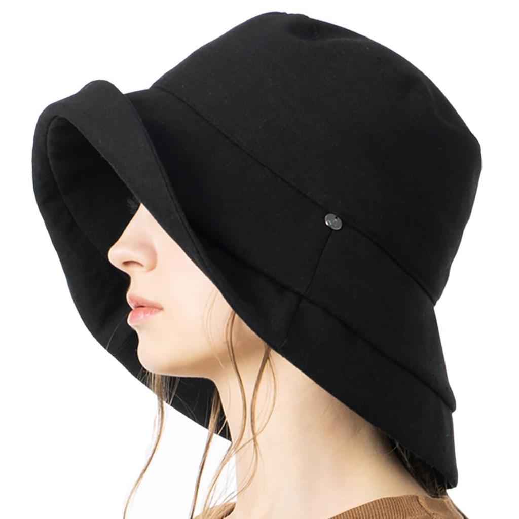 Blackout UV Protection Hat for Large Wide UV Charmant Makes Face Look UV Cool to the Adjustable Comes with Chin Strap XL [Loo&c] 100% Women, Size,