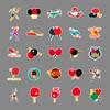 50 Tischtennis Doodle Personalisierte Sportperipherie DIY Handy Skateboard Koffer Aufkleber Wasserdicht